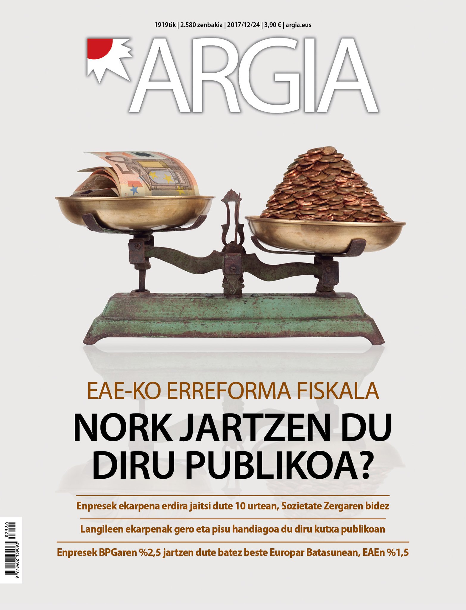 ARGIAREN AURRERAPENA | EAEko erreforma fiskala