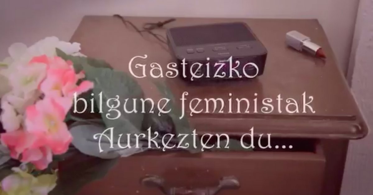 Ostegun feministen berri eman digute Gasteizko Bilgune Feministako kideek