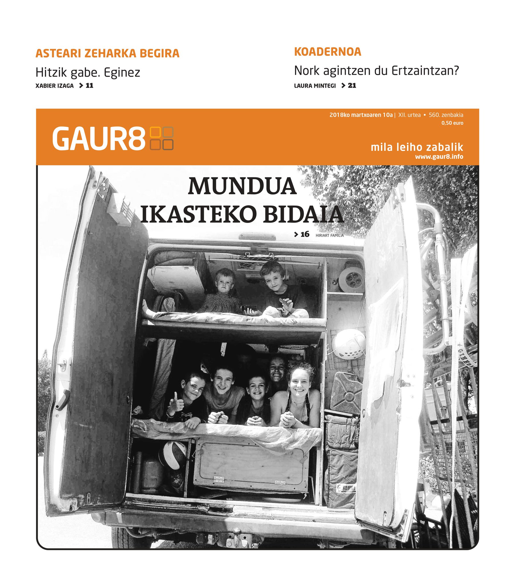 Gaur8 aurrerapena | Otxandioko burdingintza tradizioa, Ezpeletako Hiriart familiaren bidaia eta Kepa Sarasolari (UEUko zuzendari berria) elkarrizketa