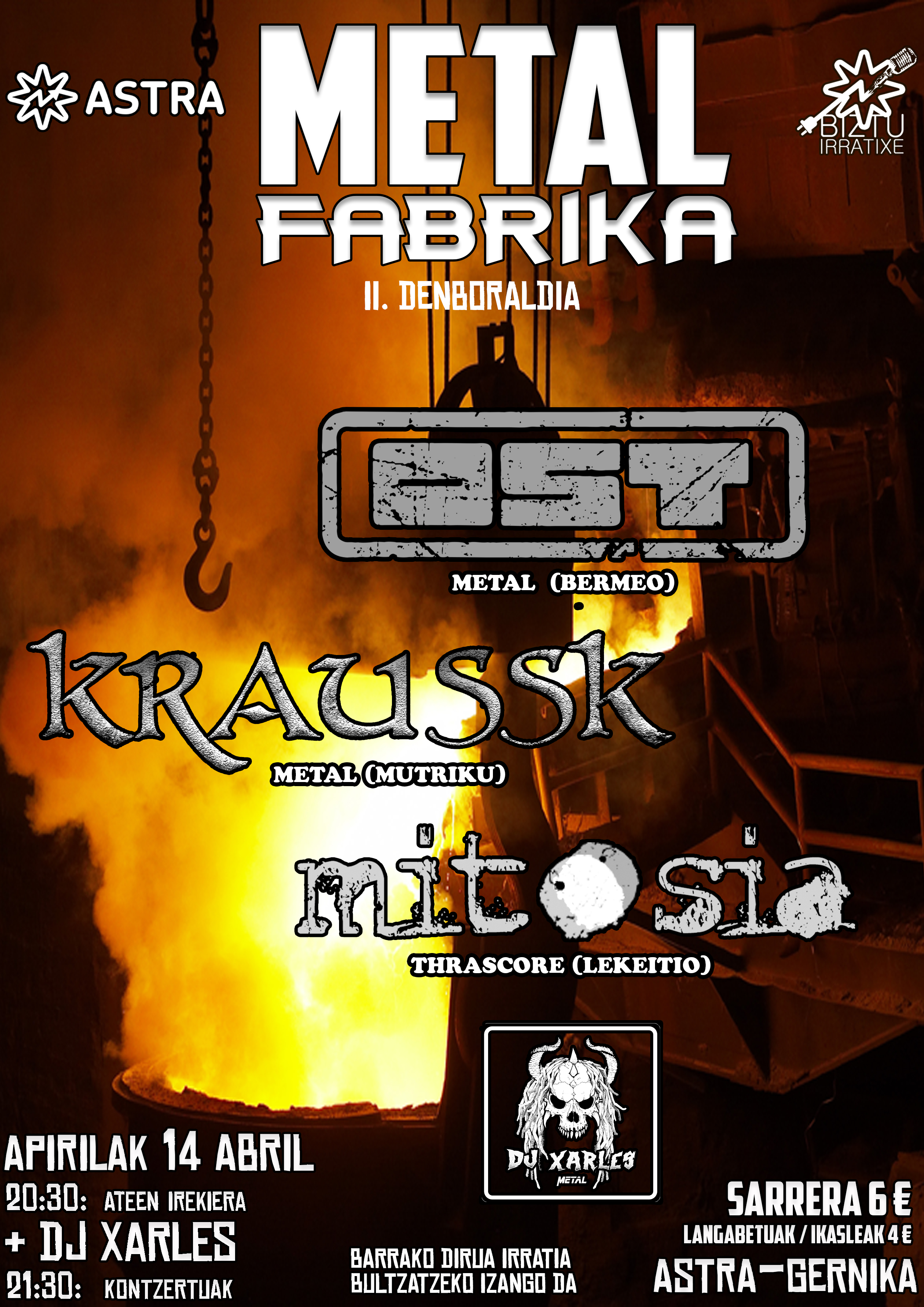 METAL FABRIKA #5: Apirilak 14-ko kontzertuaren inguruko irratsaioa