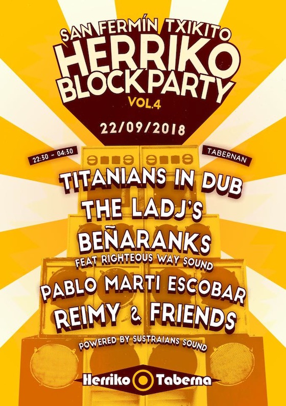 REGGAE FEVER: Kumahren disko berria eta Herriko Block Party