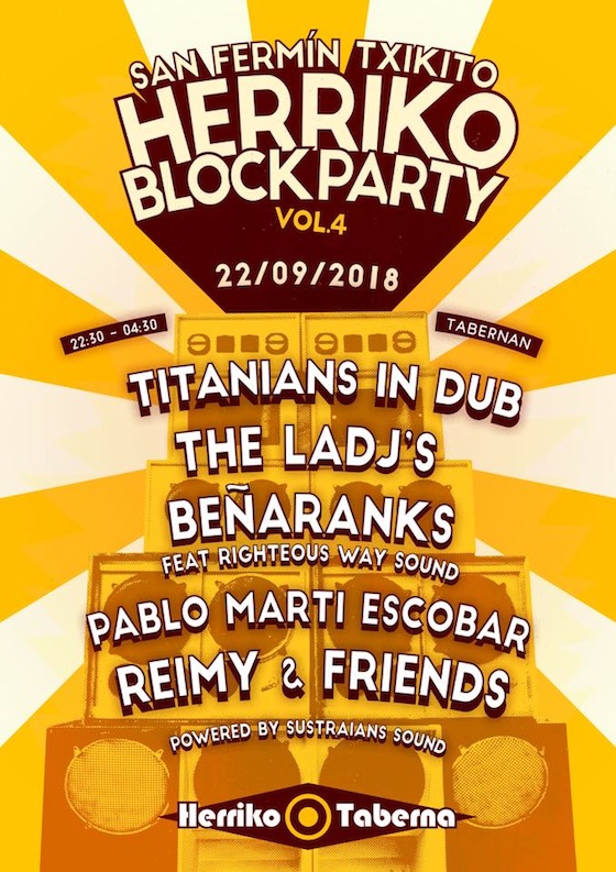 REGGAE FEVER: Kumahren disko berria eta Herriko Block Party