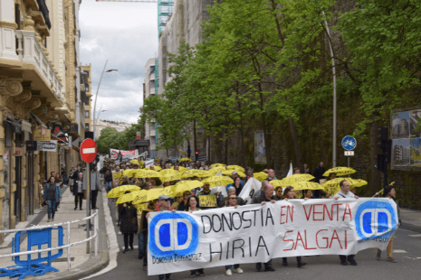 “Donostia salgai” dagoela salatu du Donostia Defendatuz plataformak