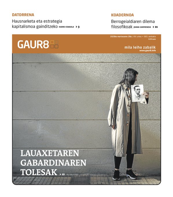 GAUR8 AURRERAPENA | Lauaxetaren gabardinaren tolesak, etxeko leihoak naturaren behatoki, eta hezkuntzan konfinamenduak duen eragina