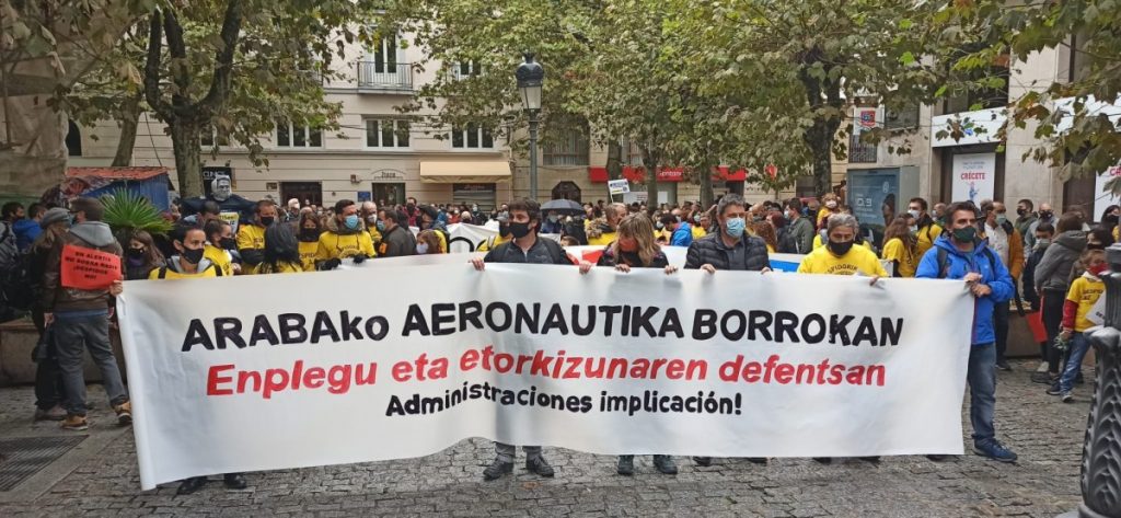 IRRATIEN TARTEA | Hekuntzako protestak, Arabako aeronautika sektoreko mobilizazioak, Osakidetzako langileen elkarretaratzeak, eta Desjabetuen Hotelaren desalojo arriskua