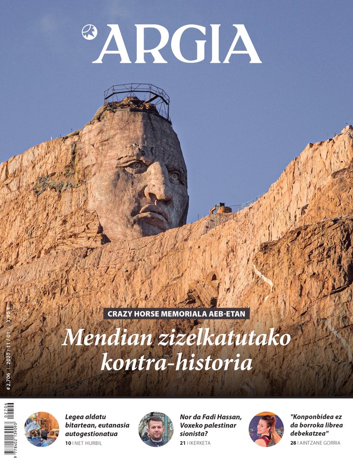 ARGIA AURRERAPENA | Mendian zizelkatutako kontra-historia; eutanasia autogestionatua; eta aintzane Gorria