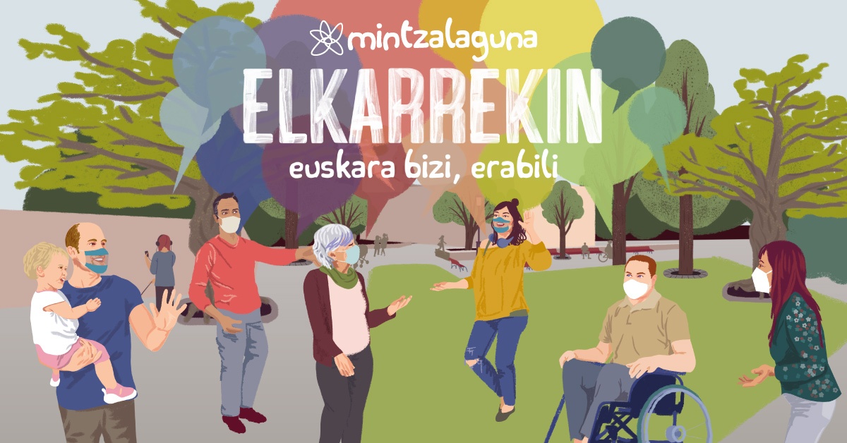 “Jendea elkartu eta euskaraz aritzeko guneak sortzen ditugu Mintzalagun egitasmoak”