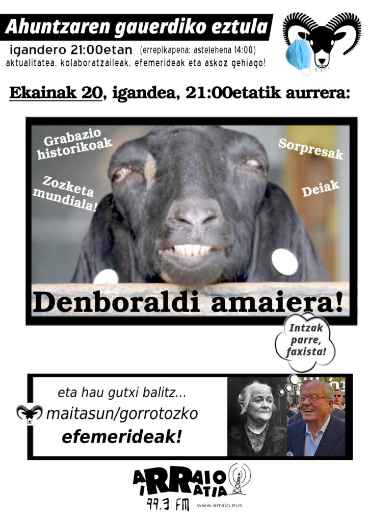 Denboraldiko agurra!!!