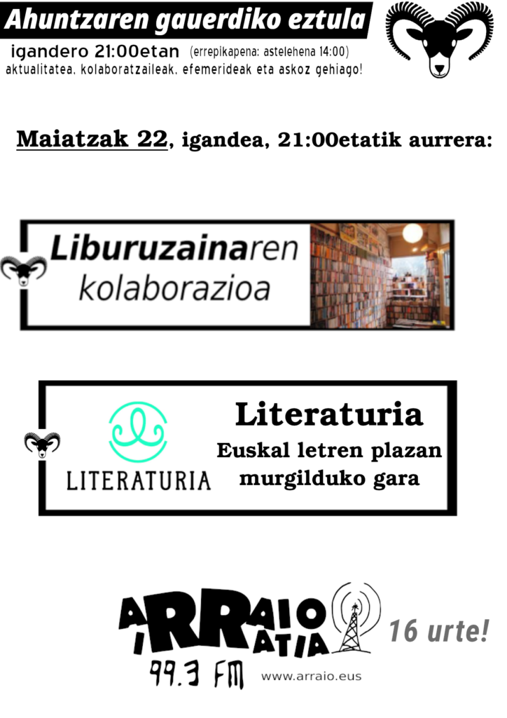 Liburuzaina eta Literaturia Ahuntzekin