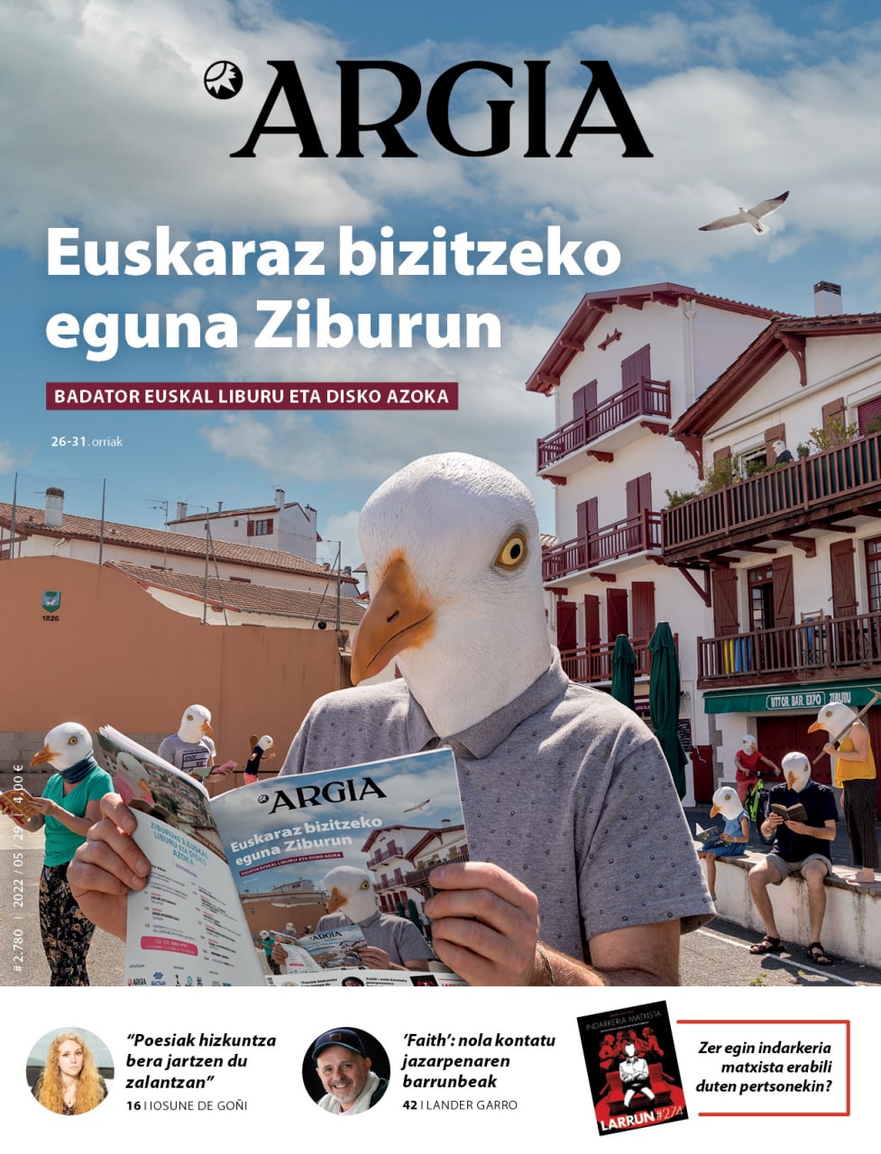 ARGIA AURRERAPENA | Ziburuko liburu eta disko azoka, Lander Garrori elkarrizketa (42) eta Larrun gehigarria