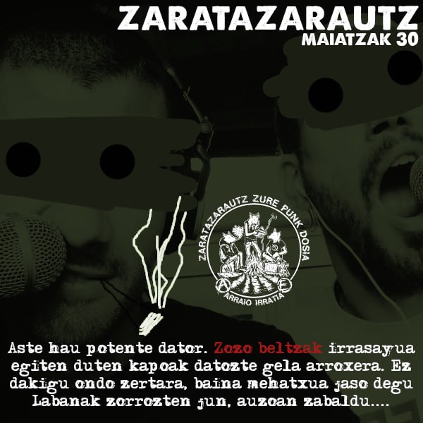 Zozo Beltzak podcasteko kideak ZarataZarautzen