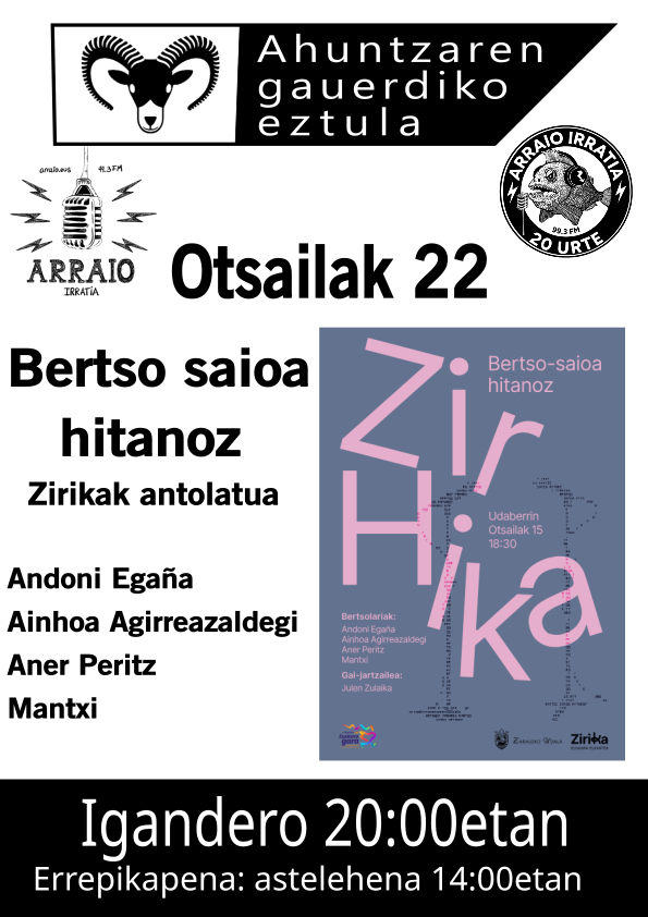 Hitanozko bertso-saioa