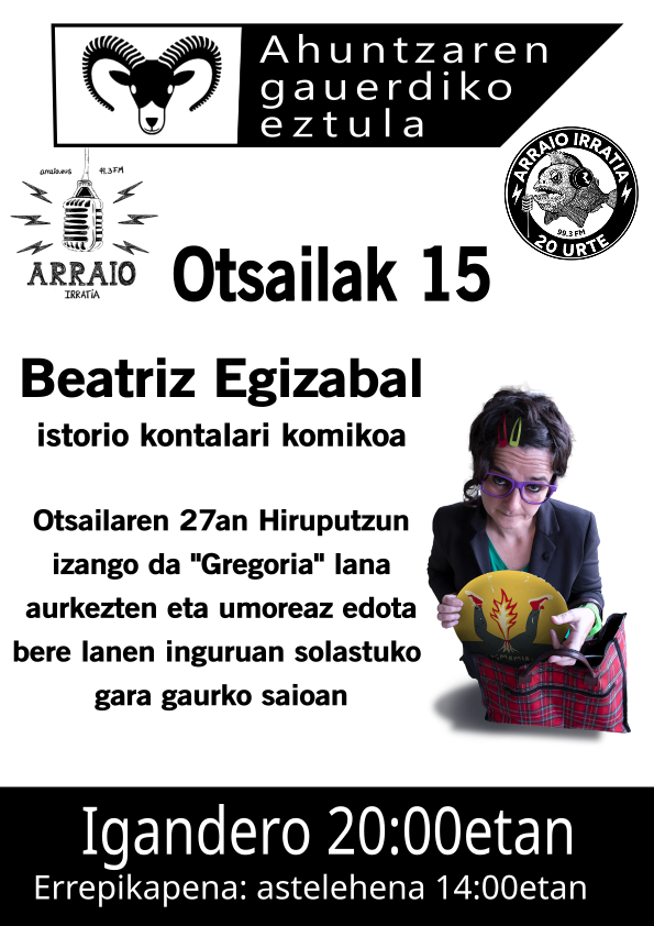 Beatriz Egizabalekin umoreari buruz solasean