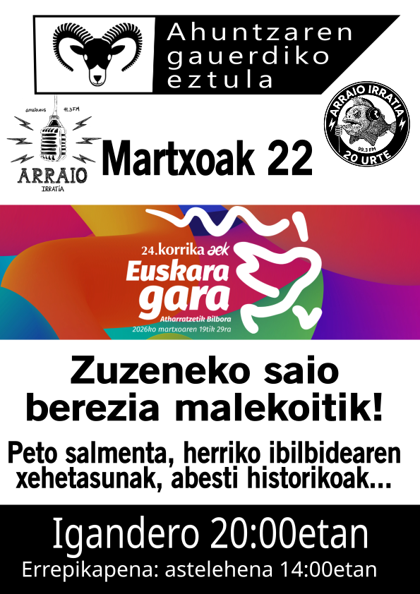 Zuzeneko saio berezia!