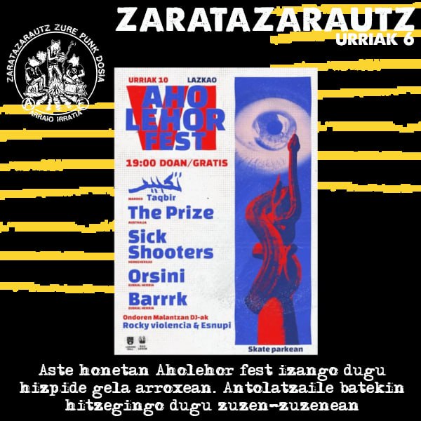 Aho Lehor Fest jaialdiaz ZarataZarautzen