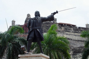 Estatua de Blas de Lezo en Cartagena de Indias